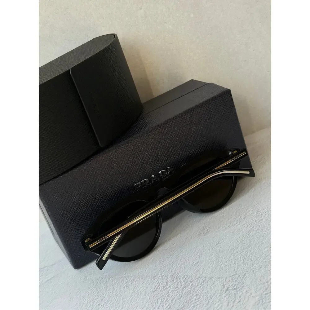 NEW Prada PR B15S Unisex Aviator Sunglasses Black $578